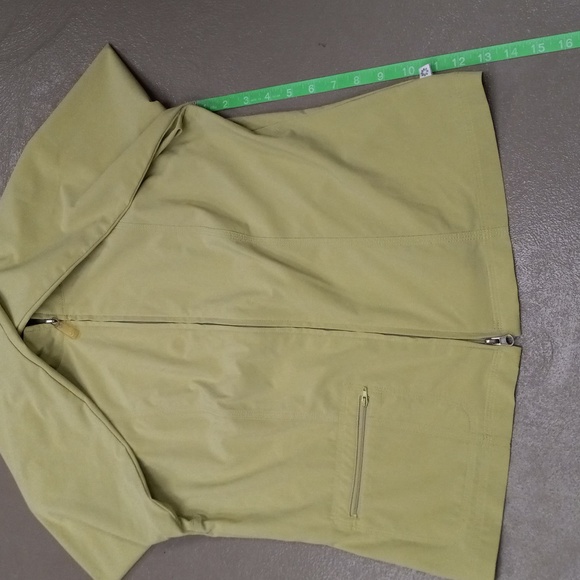 Zenergy By Chico's Sage Colored, 1 Pocket, Zip Up,  LIGHTWEIGHT, Jacket - Picture 7 of 11